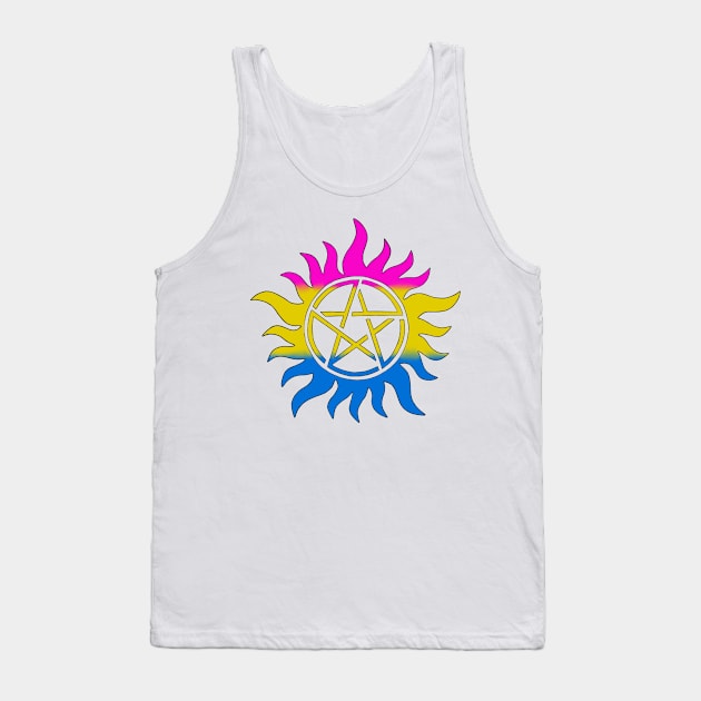 Pansexual Anti Possession Symbol Tank Top by KayWinchester92